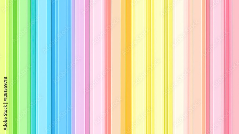 Poster vibrant vertical stripes in rainbow colors cheerful and visually appealing abstract background