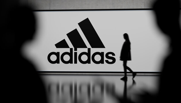 Guilherand-Granges, France - February 21, 2025. Adidas is a global sportswear brand known for its athletic apparel, footwear, and accessories, focusing on innovation and performance.