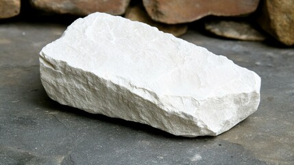 White Stone Decor Piece