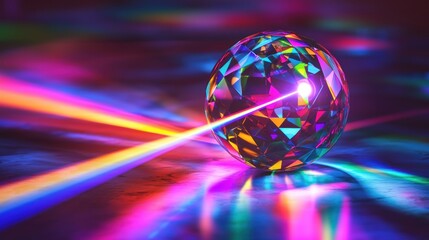 Prismatic Sphere: A Symphony of Light and Color