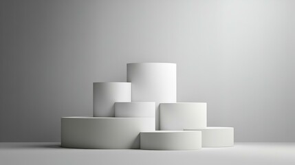 Abstract Minimalist Display Podiums