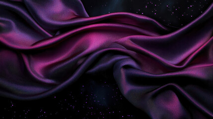 Fototapeta premium Satin fabric texture with light reflections in dark colors