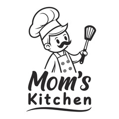 Bold Professional Chef Logo Design with Slogan Placeholder
