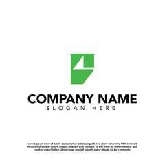 Green and Black Modern Simple Golf Logo