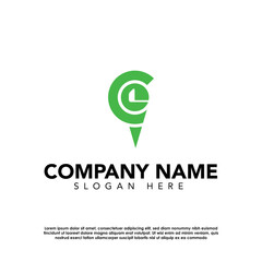 Green and Black Modern Simple Golf Logo