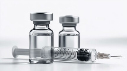 Medical Syringe and Vaccine Vial Set