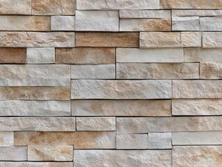 Textured stone wall showcases natural elegance with earthy tones and varied shapes