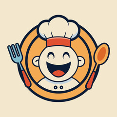 Bold Professional Chef Logo Design with Slogan Placeholder