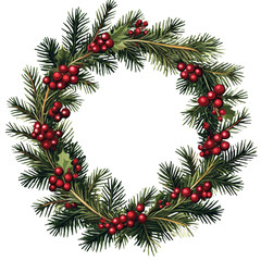 [Transparent Background PNG]Beautiful Christmas Wreath Design