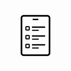 To-do list paper icon vector sign
