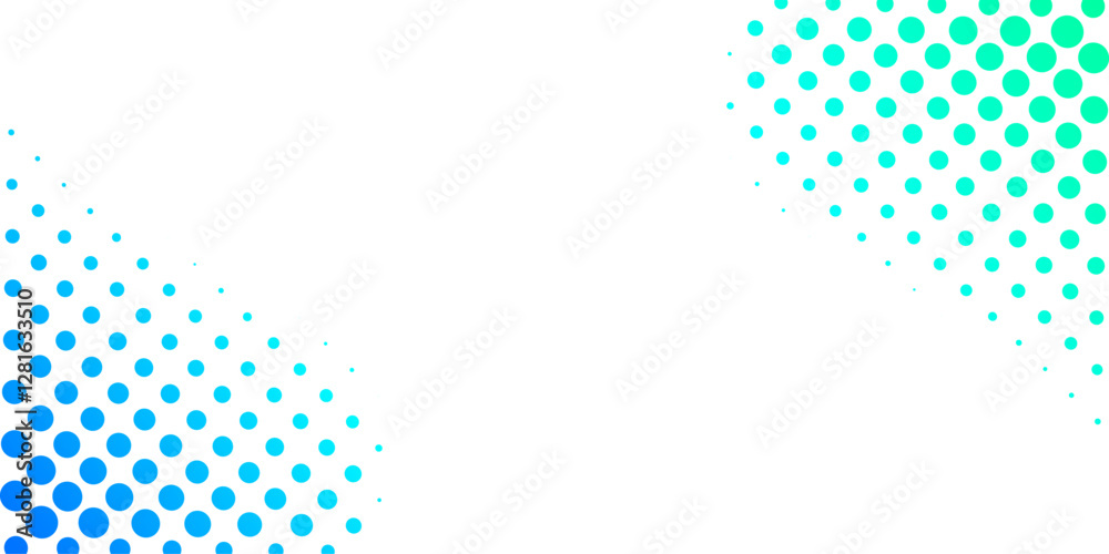 Poster vector background design with halftone effect. abstract gradient round dots.