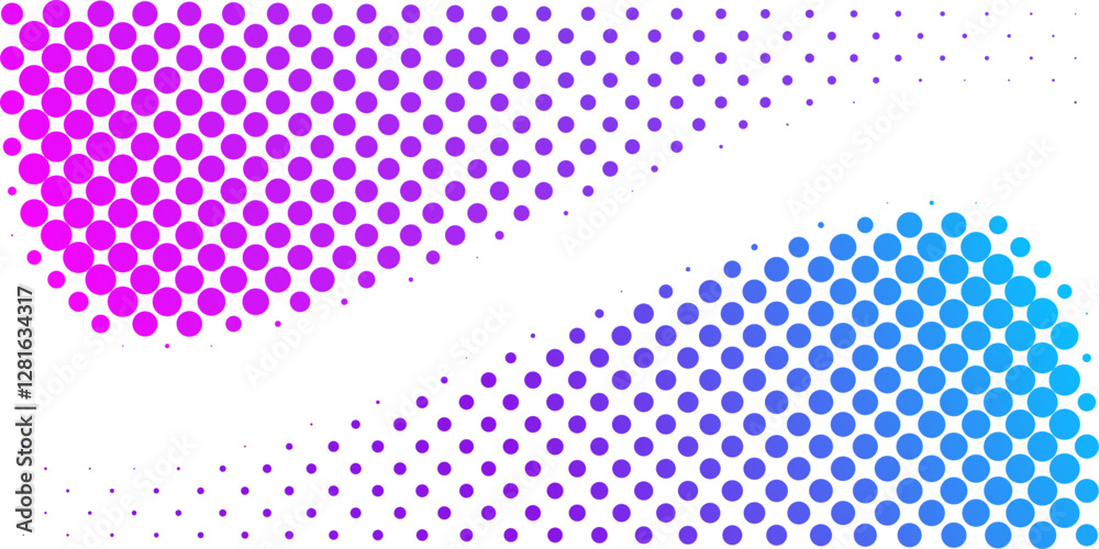 Poster vector background design with halftone effect. abstract gradient round dots.