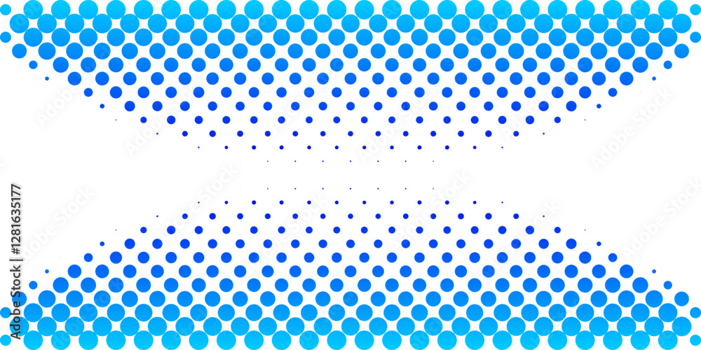 Poster vector background design with halftone effect. abstract gradient round dots.