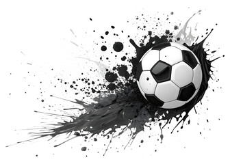 Fototapeta premium soccer ball in the shape of a heart