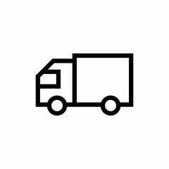 Truck transportation icon vector sign