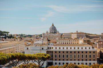 A view of the Vatican from St. Angelo's Castle in Rome
