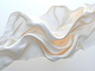 Luxury cloth texture with white fabric of silk for backdrop, wedding background. Seamless pattern of satin cotton.