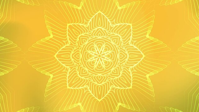 Mandala mustard abstract background with golden sacred geometry, intricate symmetry, kaleidoscope pattern, boho ornament, ethnic motif, spiritual fractals, artistic luxury, meditation design