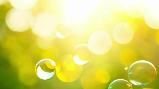 Bright sunlight dances through green foliage, casting a warm glow in the garden. This tranquil setting invites relaxation and enjoyment of natures beauty.
