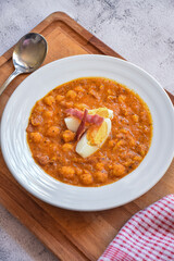 homemade recipe for chickpea casserole with eggs
