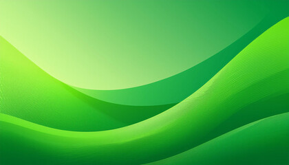 Fototapeta premium modern green gradient banner background graphic design banner pattern background template with dynamic wave shapes