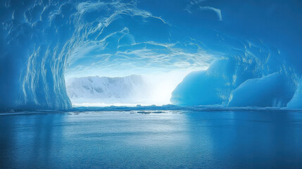 Ice caves and frozen landscapes