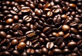 artistic arrangement vibrant coffee beans intriguing patterns showcasing texture color visual delight, aesthetic, design, espresso, brew, roasted, organic