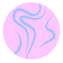 vector illustration of a pink breast cancer