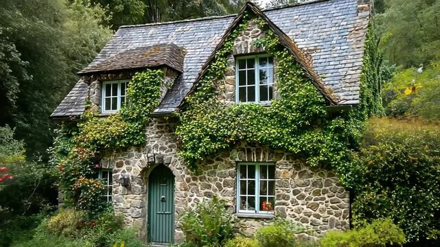 old house in the middle of a dense forest