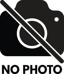 No photo icon . No camera icon . Photography not allowed icon . Vector illustration