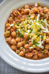 homemade recipe for chickpea casserole with eggs
