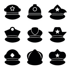 Collection of Military and Police Cap Styles