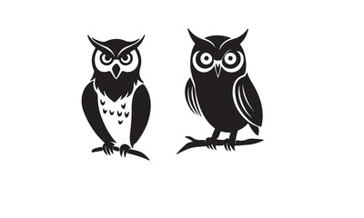 owl vector silhouette