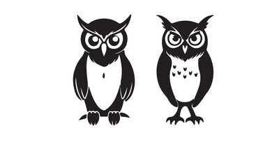 owl vector silhouette