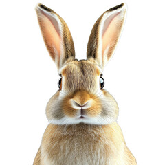 Fototapeta premium [Transparent Background PNG]Close-up Portrait of a Cute Rabbit
