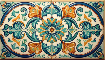 traditional ornate ceramic pattern tile portuguese pattern mosaic decorative tile moroccan tile