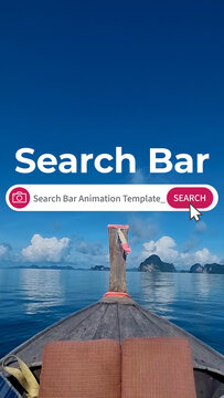 Internet Browser Search Bar Logo. Vertical Stories Opener for Social Media.