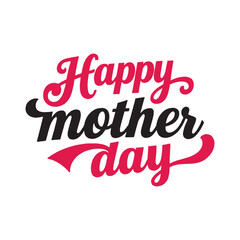 Obraz premium Happy Mother's Day Calligraphy illustration