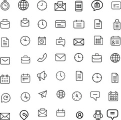 Sleek and Modern Office Icons for Productivity and Digital Marketing