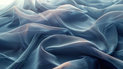 Obraz premium Layers of fabric-like textures flowing smoothly in soft gradients