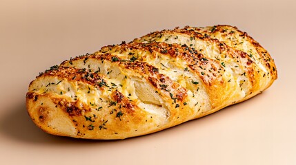 Golden-brown cheesy bread, baked to perfection.  A delicious treat for any occasion!