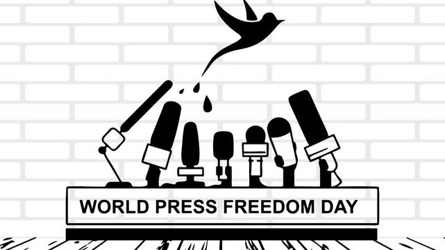 World press freedom day concept vector illustration. World Press Freedom Day or World Press Day to raise awareness of the importance of freedom of the press. End Impunity for Crimes against Journalism