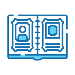 Stamp Collection Album Vintage and Philately-Themed Vector Illustration.