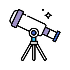 Telescope Stargazing: Vector Icons & Astronomical Exploration