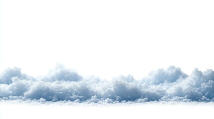 Winter Snow Pile Border Image