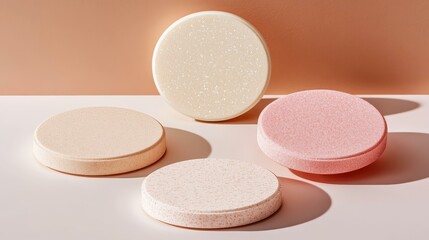 Obraz premium Modern Geometric Cosmetic Display Stands