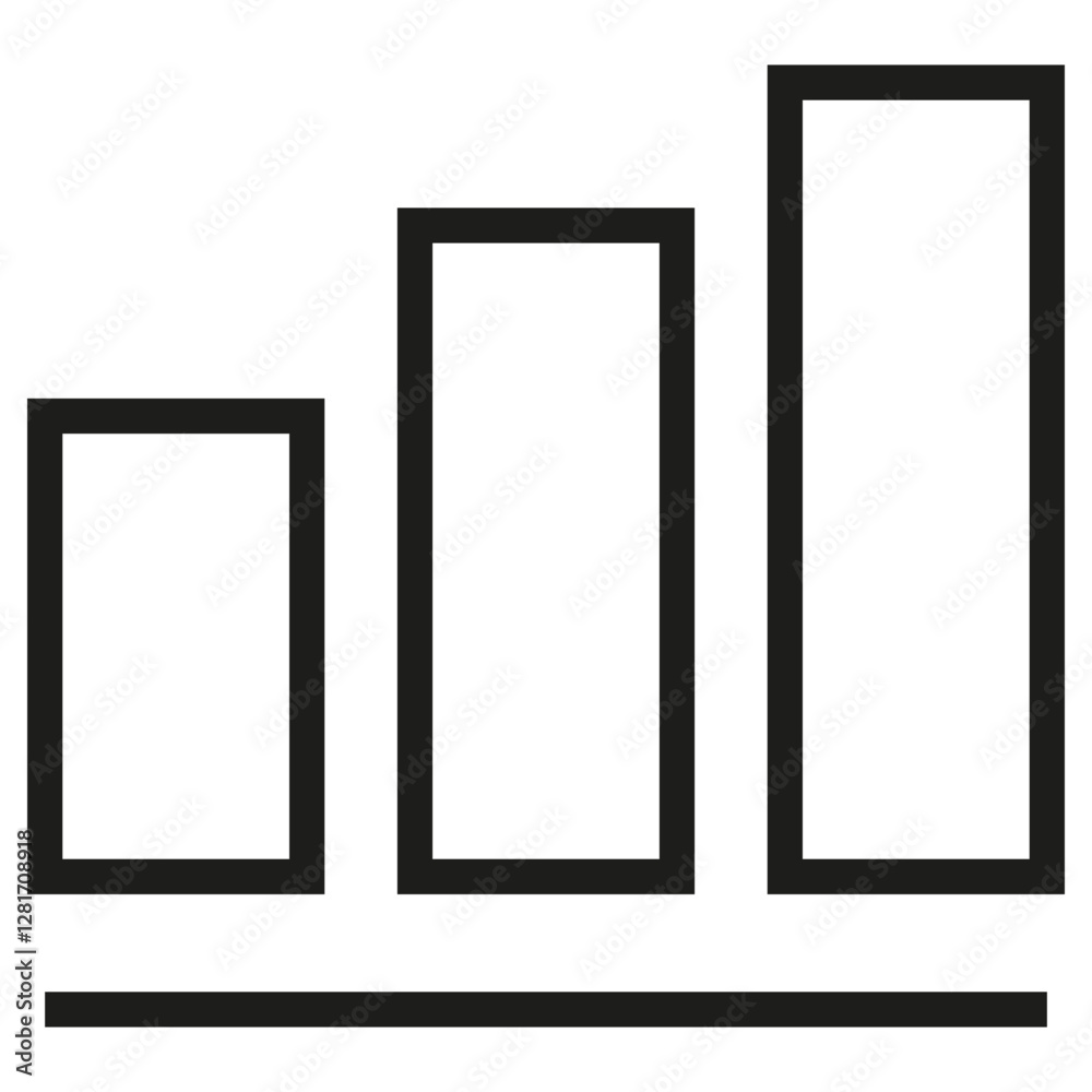Poster statistic vector icon
