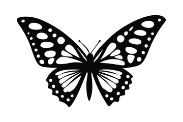 butterfly vector icon,  butterfly vector illustration, butterfly silhouette, Isolated on White Background