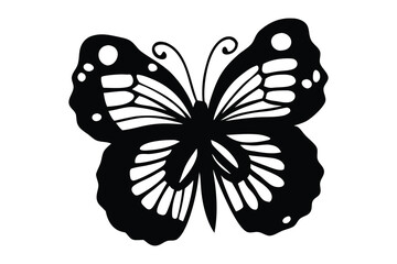 butterfly vector icon,  butterfly vector illustration, butterfly silhouette, Isolated on White Background