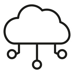 cloud computing vector icon